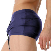 Jessborn-pantalones de natación de ángulo plano para hombre, Bóxer profesional de nailon, color sólido, para la playa - details 1