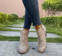Nuevos zapatos de mujer de otoño con estampado de leopardo, tacón alto, botas Martin con tacón de cuña - details 18
