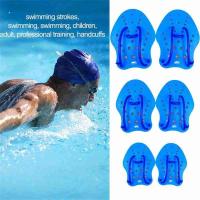 Guantes de buceo para deportes acuáticos de estilo libre para niños y adultos, manoplas de mano con cincha, aletas de entrenamiento, paletas de natación, paletas de mano para nadar - details 2