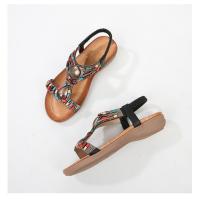 Sandalias de Mujer Verano 2025 |   Zapatos Bohemios Étnicos con Cristales |   Sandalias Deportivas Playa Suela Blanda Antideslizante - Moda Elegante y Confort - details 34