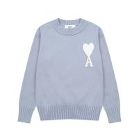 Moda de otoño-primavera para parejas Sudadera con manga larga Corazón bordado cuello redondo - details 1