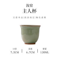 Taza de té azul y blanca única de hielo negro maestro de color esmaltado Jingdezhen, transformada de horno a edificio - details 45