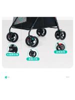Carrito W02-C para mascotas, carrito ligero y plegable para perros y gatos pequeños - details 3