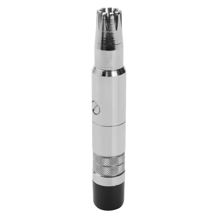Recortador de nariz Manual de acero inoxidable para hombres, afeitadora para afeitar el pelo de la nariz y las orejas, cuidado facial, dispositivo lavable, nuevo - 1