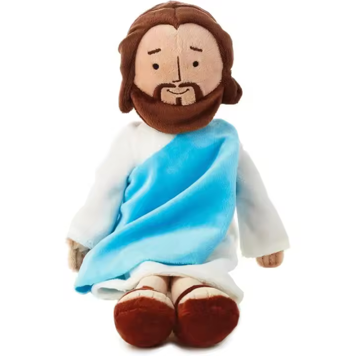 Peluche de Jesús de 13 pulgadas, muñeco de peluche clásico de Cristo, Salvador religioso, juguetes de peluche con favores de fiesta religiosa similares, regalo - 1