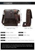Bolso crossbody de moda para hombres hecho de cuero genuino, bolso flip crossbody para hombres, bolso de hombro casual para hombres - details 8
