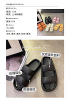 Zapatillas de suela suave para mujer, calzado fresco de 4cm de espesor para parejas al aire libre, Casa con sensación de pisar las heces, ins, Verano - details 9