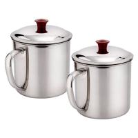 Taza de té portátil de acero inoxidable, vaso de Metal para beber, café de Camping, viaje al aire libre, taza de Camping con cubierta - details 6