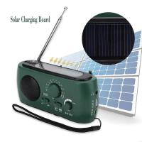 Radio de Emergencia FM G8DB Manivela con Linterna LED SOS Generación de Energía Solar y Manivela - details 7