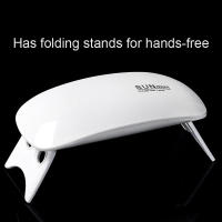 Mini secador de 6W, lámpara LED UV, Micro USB, barniz de Gel, equipo de arte, cuentas de 6LED, herramienta de manicura - details 0