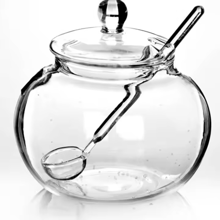 Tarro de vidrio transparente de 250ml, recipiente para dulces, especias, pollo, cocina, azucarero, organización de almacenamiento para el hogar, jarrones de azúcar, envío directo - 1