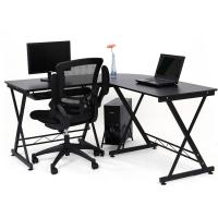 Escritorio de Esquina Forma L Mesa de Ordenador Ideal para Estudio y Juegos Ahorro de Espacio - details 15
