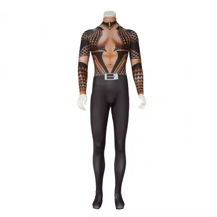 Disfraz de Aquaman para hombre, mono, traje Zentai para fiesta de Halloween para adultos - 1