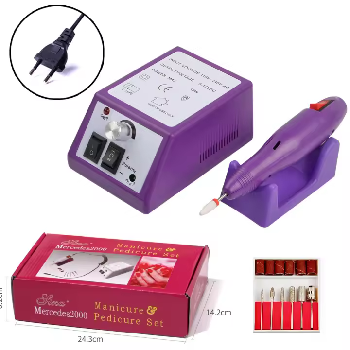 Taladro eléctrico para uñas, aparato para manicura, herramientas removedoras de esmalte de Gel, juego de manicura - 1