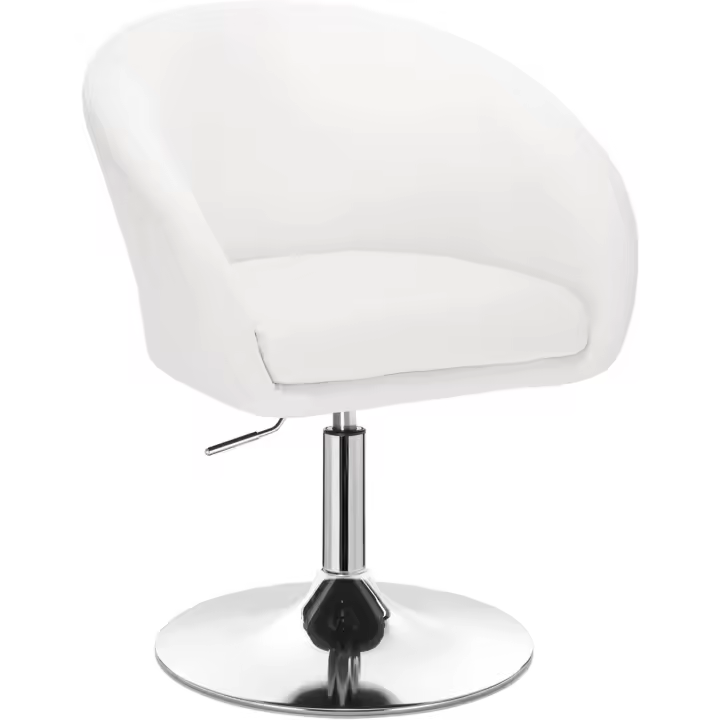 Taburete bajo sintético Sillas Bar Taburete Peluquería Silla de escritorio Blanco BH24ws-1 - 1