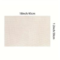4 manteles individuales de cachemira beige, manteles de poliéster de 12x18 pulgadas con motivos florales azules, utilizados para restaurantes de primavera y - details 2