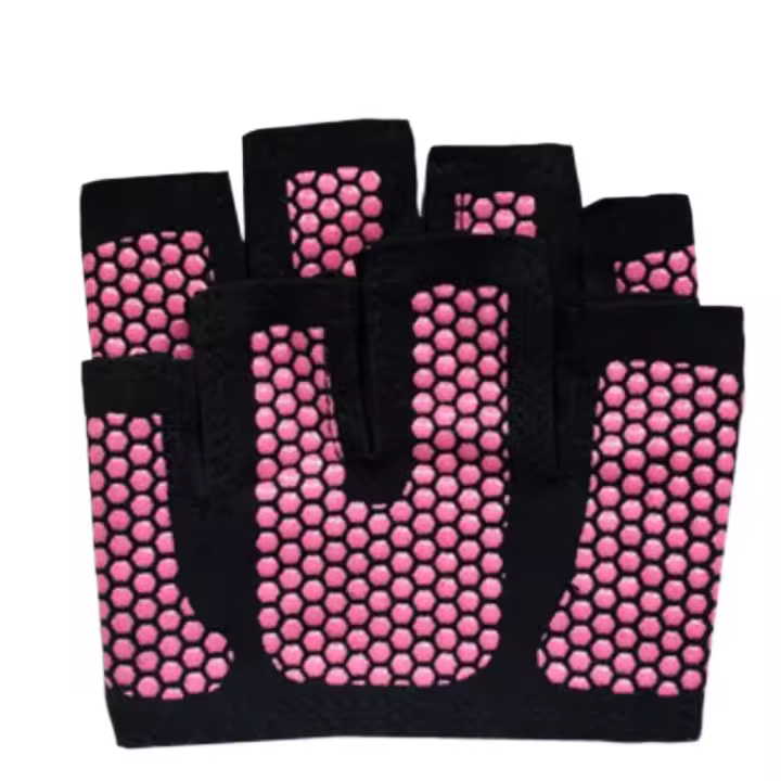 Guantes Profesionales para Gimnasio y Fitness Transpirables, Antideslizantes, Medio Dedo, Para Ciclismo de Verano, Sin Dedos, Para Mujer, 2 Uds - 1