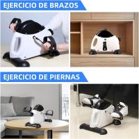 Pedales estáticos mini pedal bicicleta estática pedal estático portátil máquinas con pantalla LCD y resistencia ajustable pedales eléctricos para mayores - details 3