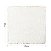 Servilletas cuadradas de lino y algodón hechas a mano, servilletas de tela con flecos para Decoración de mesa, banquete de boda, fiesta de Navidad, suministros de cocina, 4 piezas - details 1