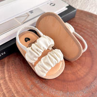 Zapatillas De Verano Para Bebés Niños Y Niñas Suela Suave Sandalias De Playa Para Primeros Pasos Zapatos Planos Para Vestido De Boda Recién Nacidos Y Cunas - details 7