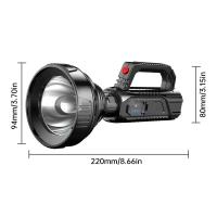 Linterna LED de alta potencia impermeable, linterna de pesca, recargable por USB, potente reflector, lámpara de Camping - details 9