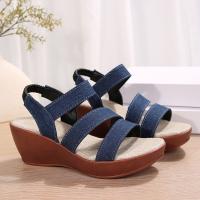 Sandalias de tacón de cuña de verano para mujer - details 2