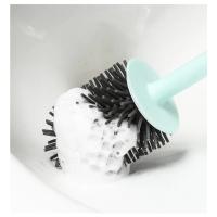 WIKHOSTAR-escobilla de silicona para inodoro, cepillo de limpieza de secado rápido, cepillo para huecos de montaje en pared con herramienta de soporte, accesorios de baño - details 7