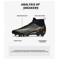 Zapatillas de Fútbol de Cuero Profesionales Ligeras Resistentes al Desgaste Deportivas y Ropa - details 3