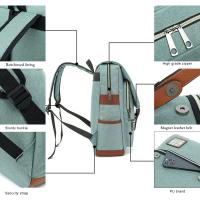 Mochila escolar adolescentes para portátil con puerto de carga USB, elegante mochila de viaje resistente al agua - details 4