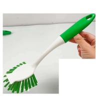 Cepillo de limpieza de vajilla doméstica de mango largo, herramienta para lavar ollas de cocina para mascotas, dos colores para elegir, equipado con - details 0