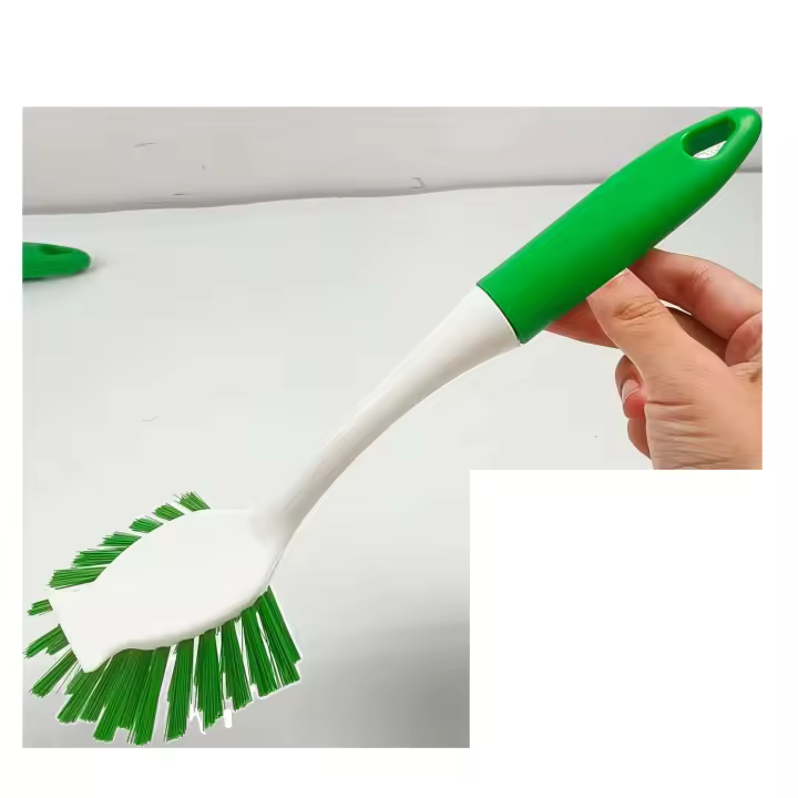 Cepillo de limpieza de vajilla doméstica de mango largo, herramienta para lavar ollas de cocina para mascotas, dos colores para elegir, equipado con - 1