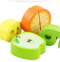 Juguete de Madera de Fruta Cortada Tablero 3-en-1 para Aprendizaje Inicial - details 5