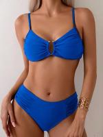 Bikini sexy, traje de baño de dos piezas, conjunto de bikini de cintura alta, traje de baño para mujer con realce, ropa de playa 2025 - details 3