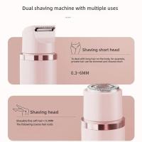 Maquinilla de afeitar eléctrica para mujer, afeitadora indolora, recortadora de pelo corporal para axila, Bikini, brazo, pierna, cara, bigote, portátil - details 8