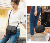 Bolso cruzado de cuero PU ajustable Bolso de hombro bohemio con correa larga - details 14