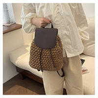 Bolsa de paja de verano para mujer, mochila de moda - details 5