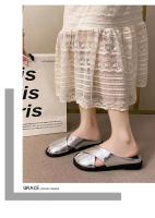 Semi-zapatillas Baotou para mujer para usar en verano, nuevas sandalias perezosas de moda. - details 2