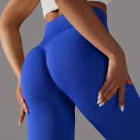 Leggings de yoga sin costuras para mujer, ropa deportiva de entrenamiento, pantalones deportivos de cintura alta - details 2
