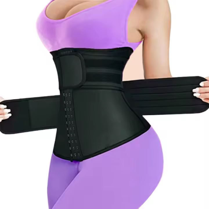 MELEDE Sweat Waist Trainer for Women Two Belts, Neoprene Workout Corset Waist Trainer Cincher Trimmer Shaper - 1