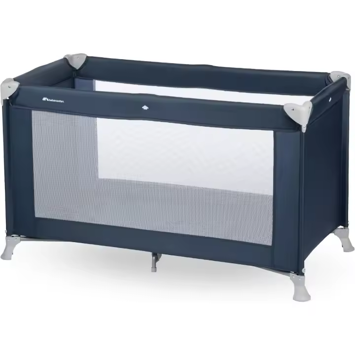 Bebeconfort Soft Dreams, Cuna de Viaje, 0-3 Años (0-15 kg), Cuna de Viaje Ligera, Colchón Espuma y Fibra de Madera (60x120 cm), Bolsa de Transporte, Plegado Compacto Tipo Paraguas, Grey Mist - 1