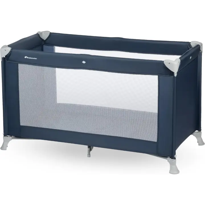 Bebeconfort Soft Dreams, Cuna de Viaje, 0-3 Años (0-15 kg), Cuna de Viaje Ligera, Colchón Espuma y Fibra de Madera (60x120 cm), Bolsa de Transporte, Plegado Compacto Tipo Paraguas, Grey Mist - 1