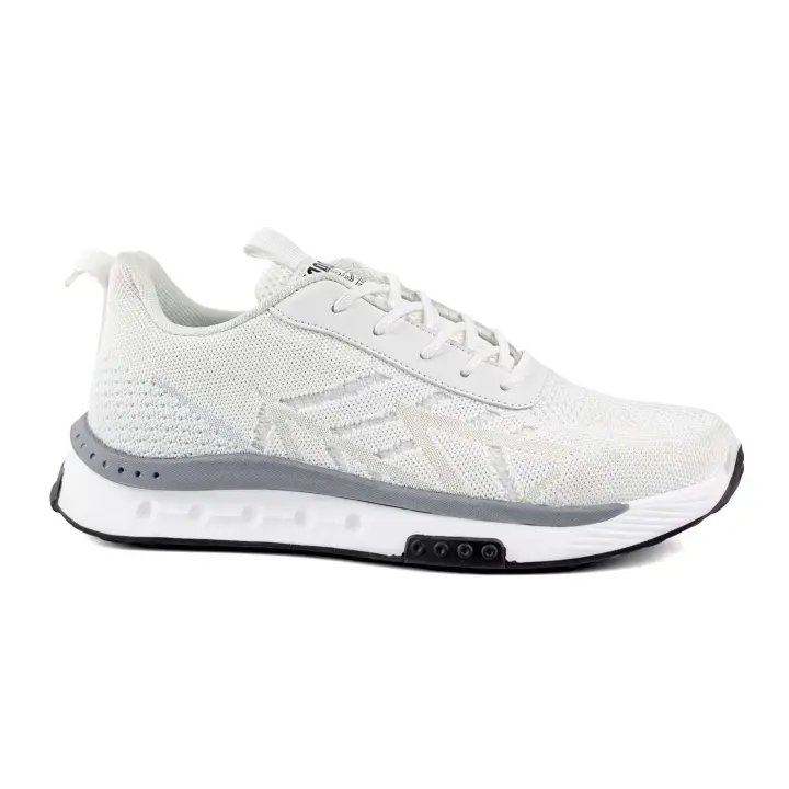 Venta al por mayor, personalizadas, cómodas, transpirables, blancas, informales, tendencia de moda, todo fósforo, zapatillas deportivas para correr, zapatos de estilo para caminar - 1