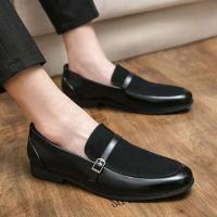 2023 vestidos, zapatos planos de talla grande de cuero de gamuza para hombres de negocios, zapatos Oxford de oficina - details 12