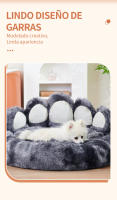 Acogedora y cómoda cama de perro con forma de pata para su amigo peludo esponjosa cama de perro estera del gato para dormir caliente espesado - details 3