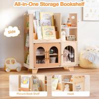 Estantería para Libros Infantiles, Color Blanco, de Madera, Varios Niveles, con Zona de Almacenamiento de Juguetes, Armario Infantil para Grandes Libros de imágenes, Muebles Infantiles - details 13