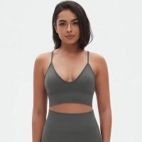 Top sin costuras Nylon de secado rápido Color sólido Adecuado para yoga y estiramientos Deportes profesionales - details 8