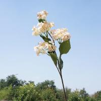 Flores de hortensia artificiales grandes, ramas de hortensia de seda coloridas de plástico, flores falsas realistas hechas a mano para sala de estar - details 7