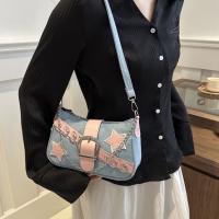 Bolso casual Y2k Bolso de axila Bolso de mano Cadena Bolso de hombro de estilo coreano Patrón de estrella Bolso de mano de mezclilla Viaje - details 6