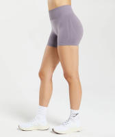 Pantalones cortos sin costuras para mujer, ropa de medio pantalón suave para Fitness, Yoga, gimnasio, correr y bicicleta, novedad - details 5