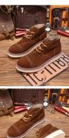Botas de cuero de alta gama para hombre, zapatos altos de cuero esmerilado de piel de vaca pura - details 13